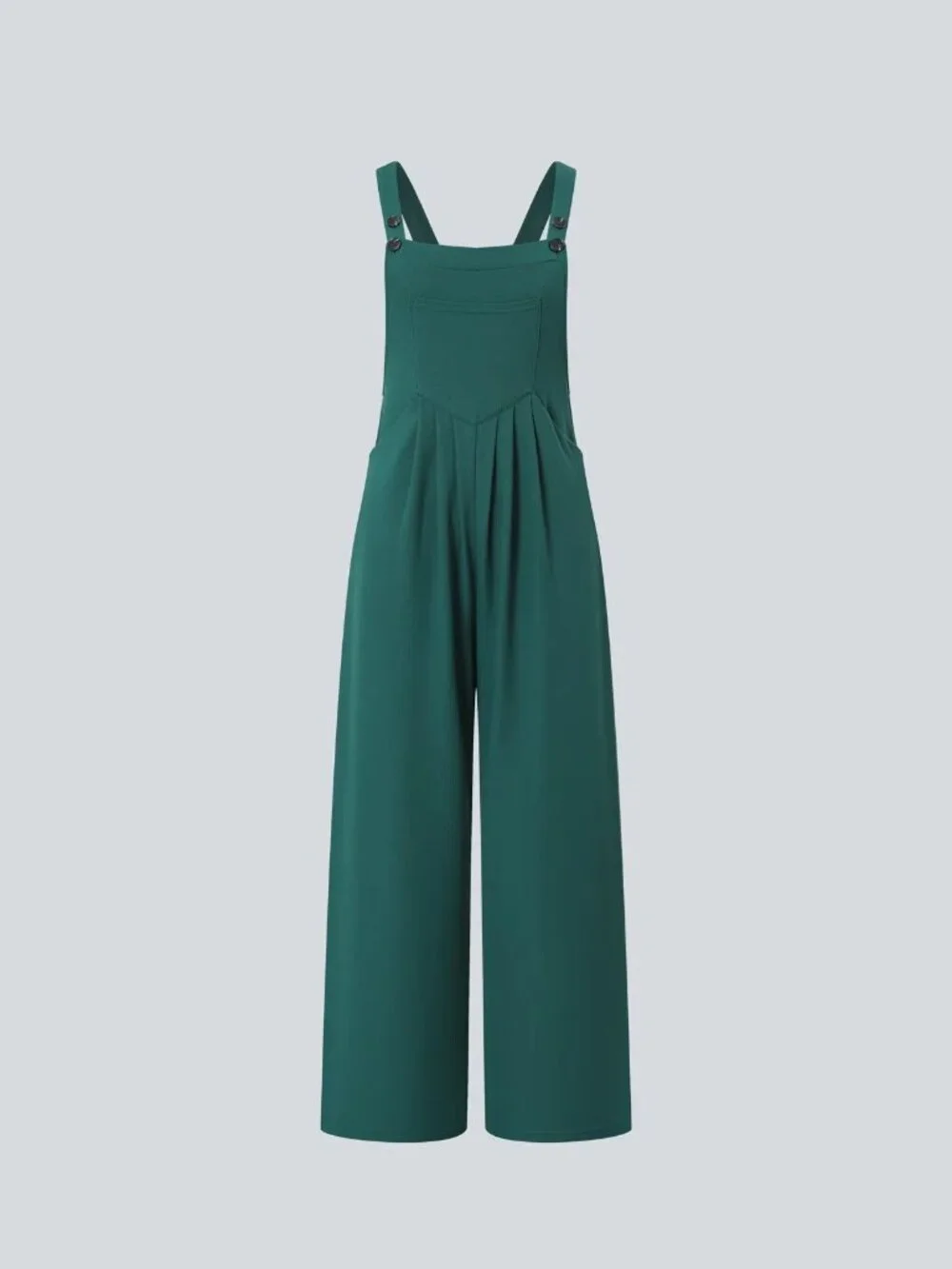 HALARA Forest Biome Green Adjustable Strap Pockets Waffle Overalls Jumpsuit S